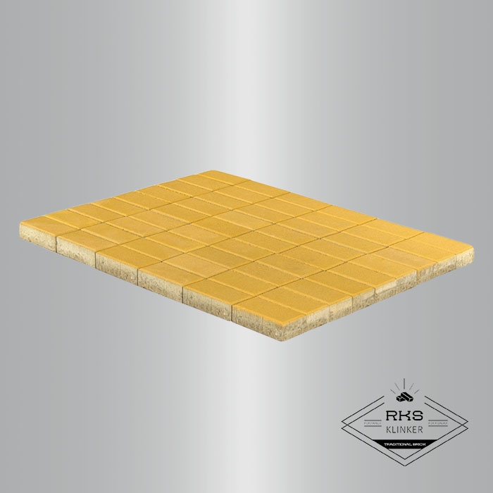 Тротуарная плитка BRAER, Прямоугольник, Жёлтый, 200х100 мм в Старом Осколе